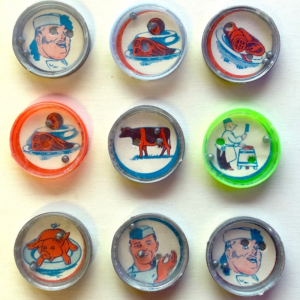 Tiny Ball Games / Vintage Plastic Novelties / Eclectic wackystuff